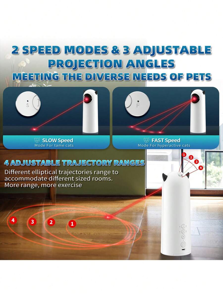 Automatic Laser Cat Toy for Indoor Cats