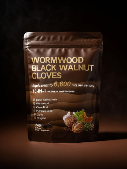 Wormwood Black Walnut Cloves Softgels – 18-in-1 Herbal Blend