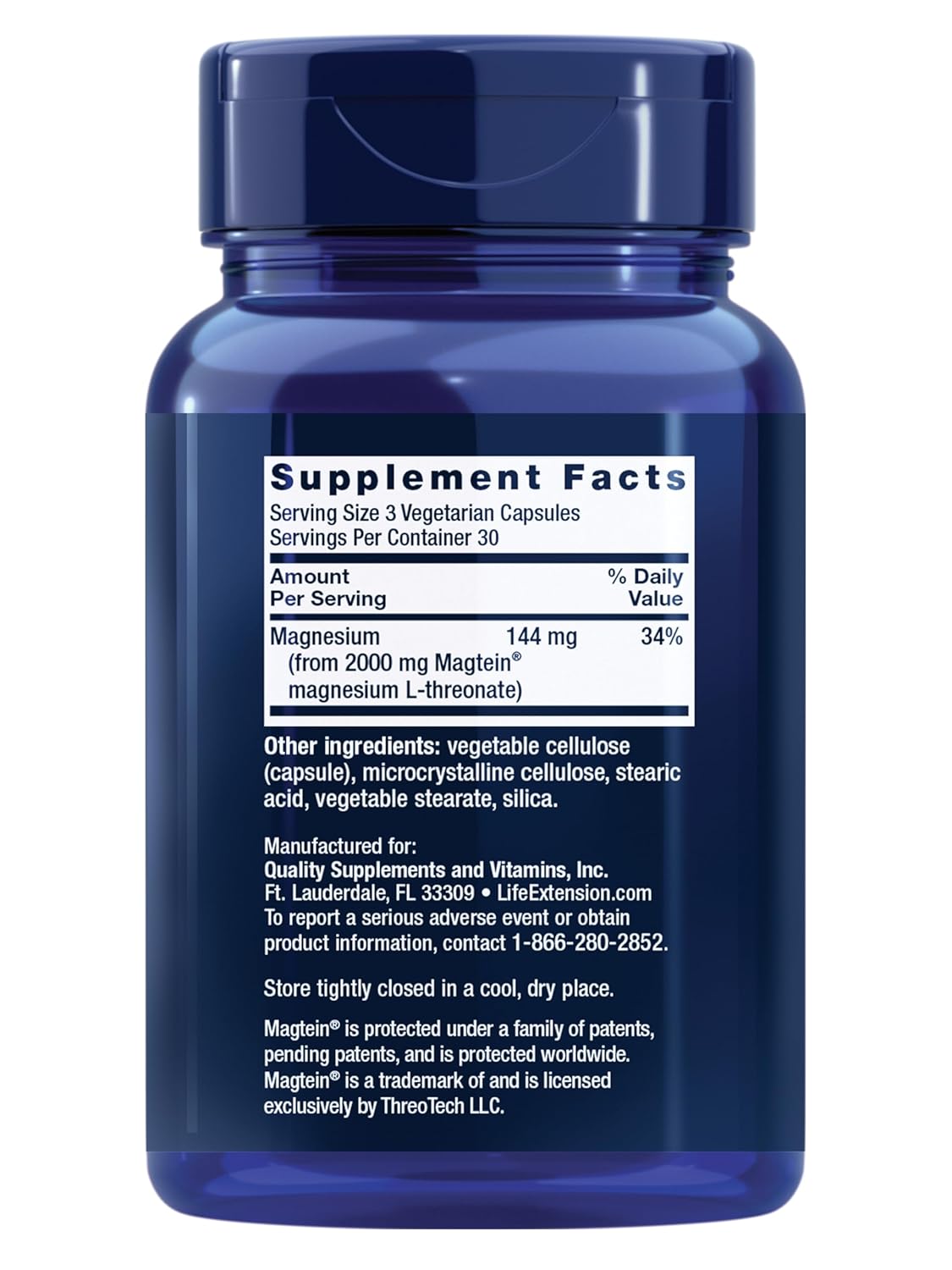 Neuro-Mag Magnesium L-Threonate Capsules – Memory & Brain Support