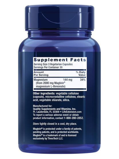 Neuro-Mag Magnesium L-Threonate Capsules – Memory & Brain Support