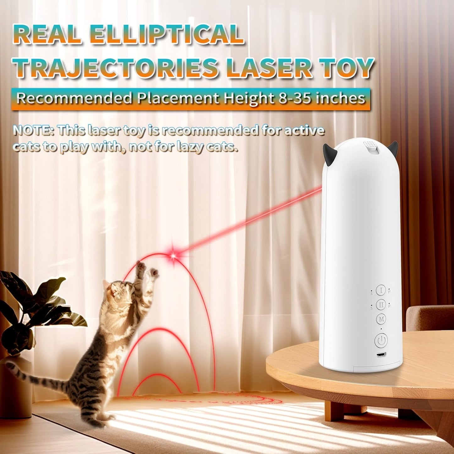 Automatic Laser Cat Toy for Indoor Cats