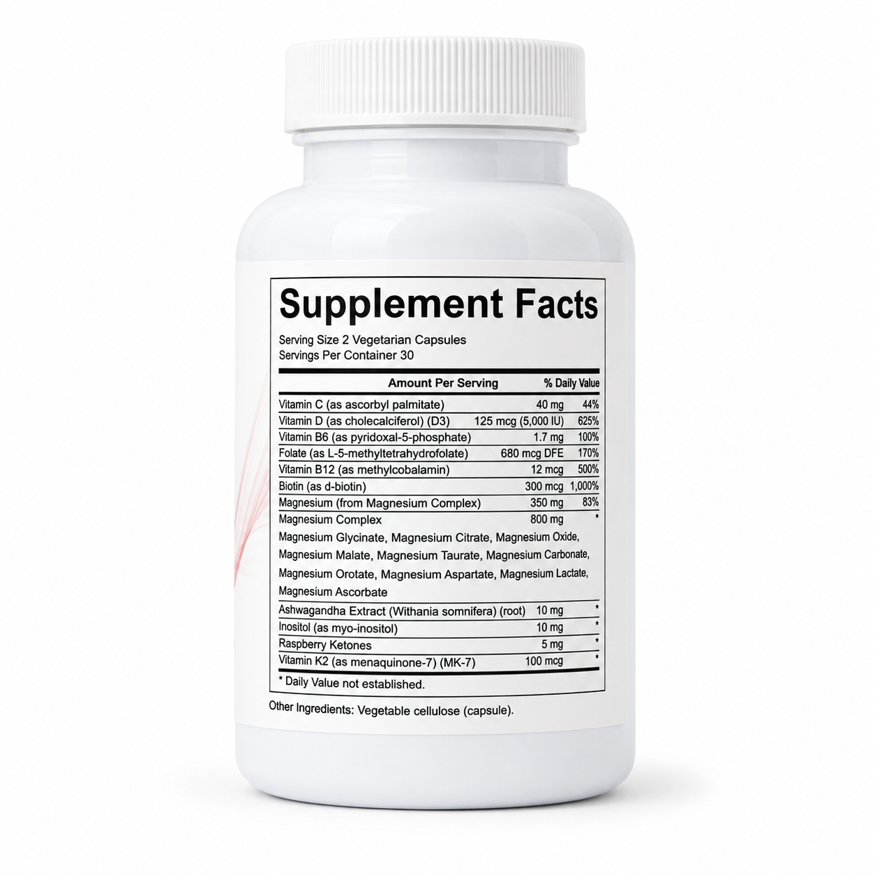 Magnesium Complex for Women – 20-in-1 with D3, K2, B Complex & Ashwagandha