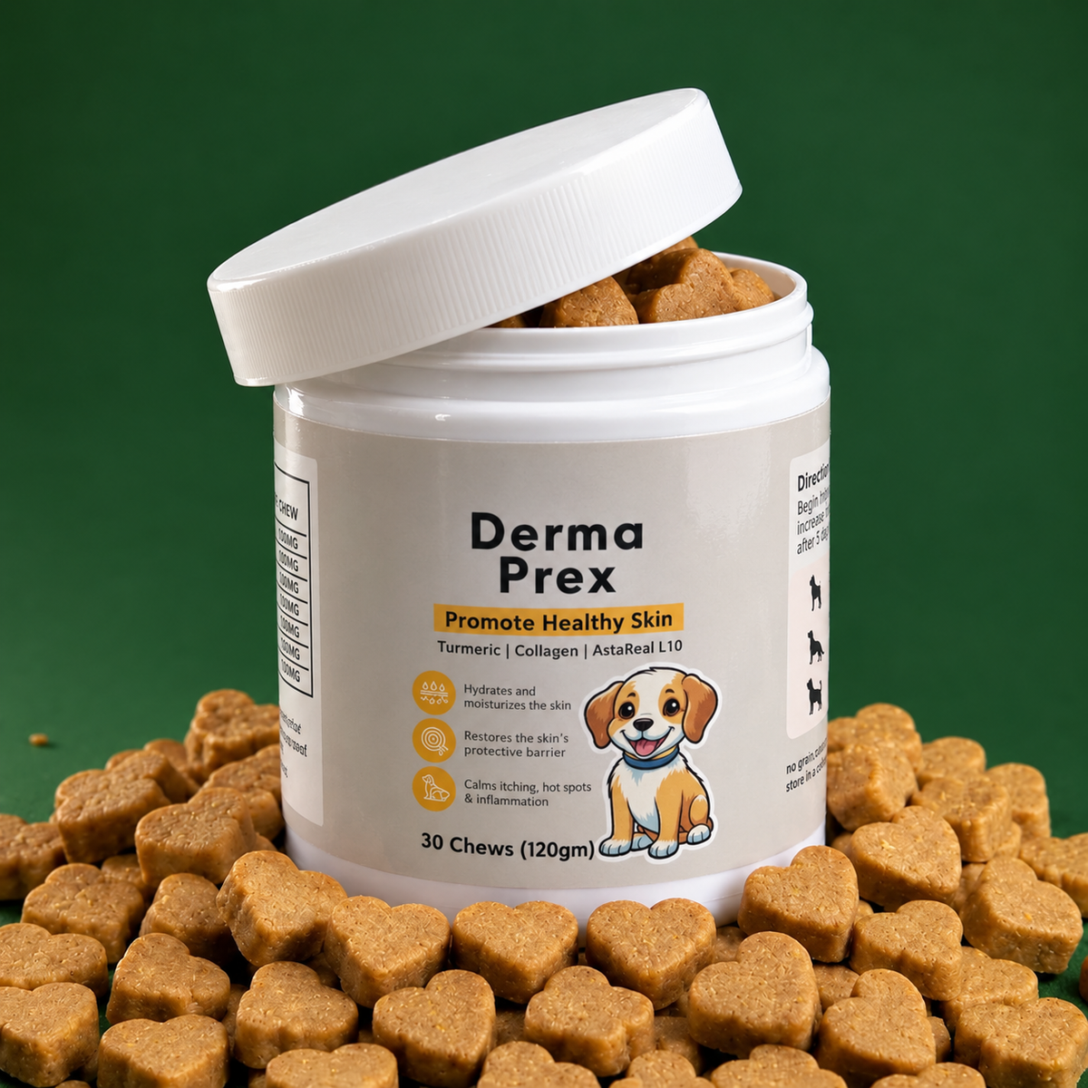 DermaPrex Skin & Coat Chews for Dogs